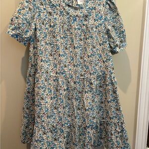 Floral Blue Dress